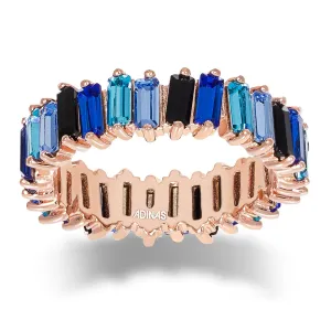 Crystal Ombré Eternity Band