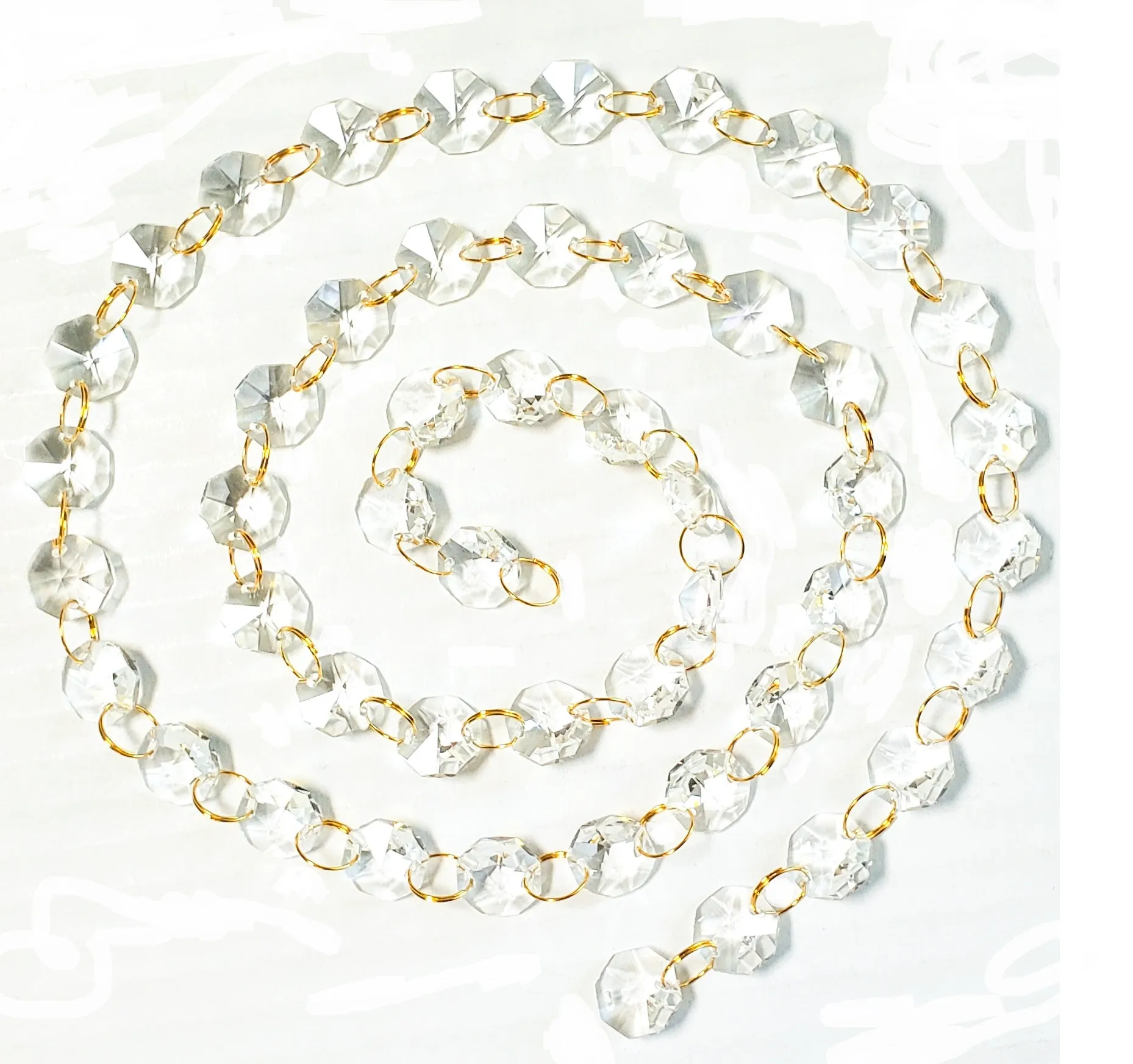 Custom Order for Renee- 7 Yrds Clear with gold rings