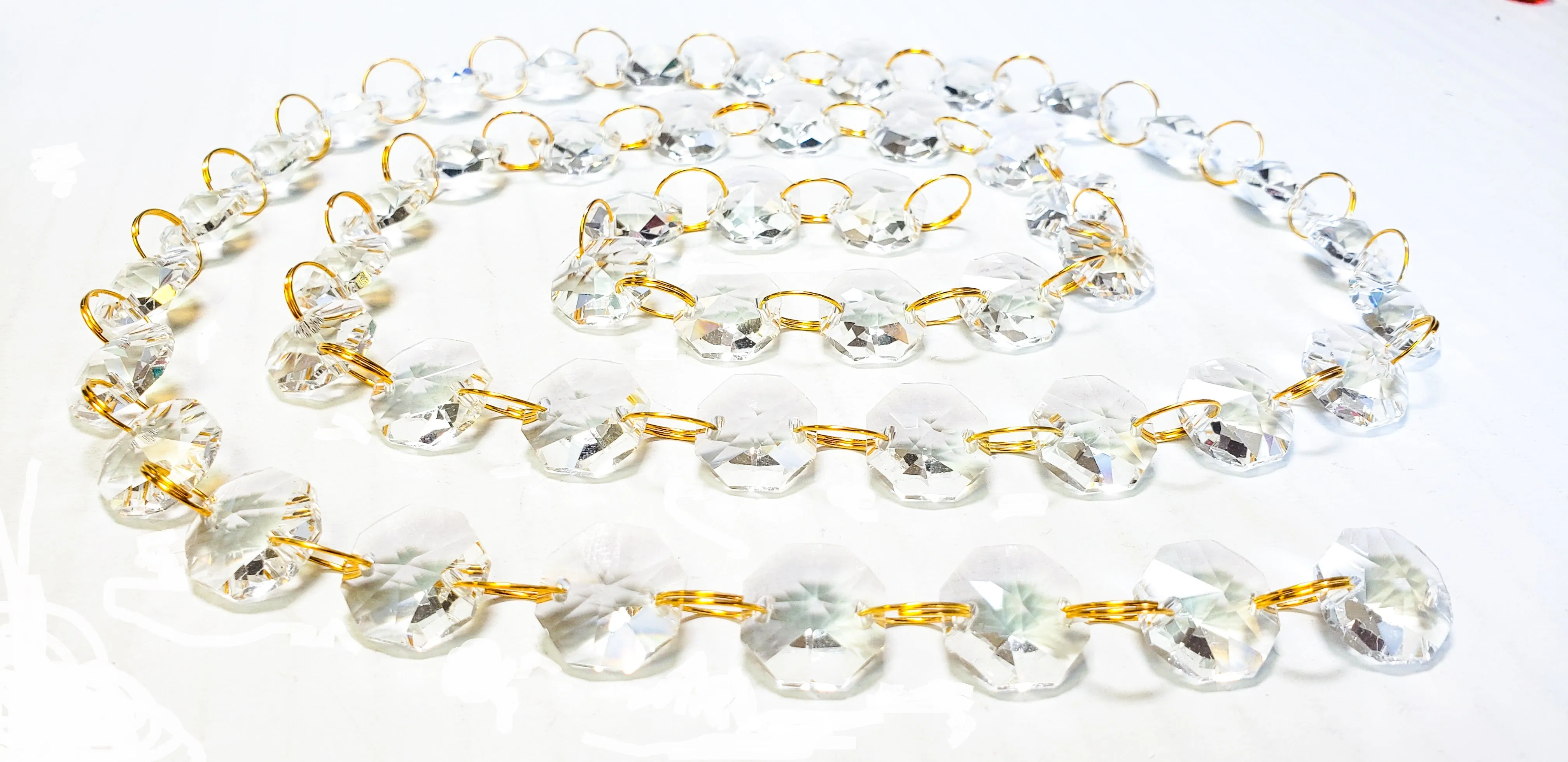 Custom Order for Renee- 7 Yrds Clear with gold rings