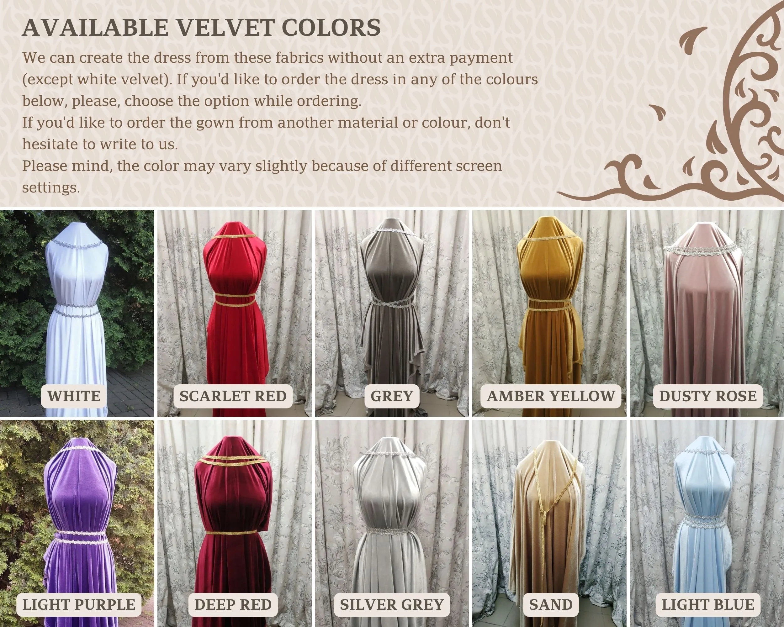 Dark Fantasy dress with corset, Vampire gown