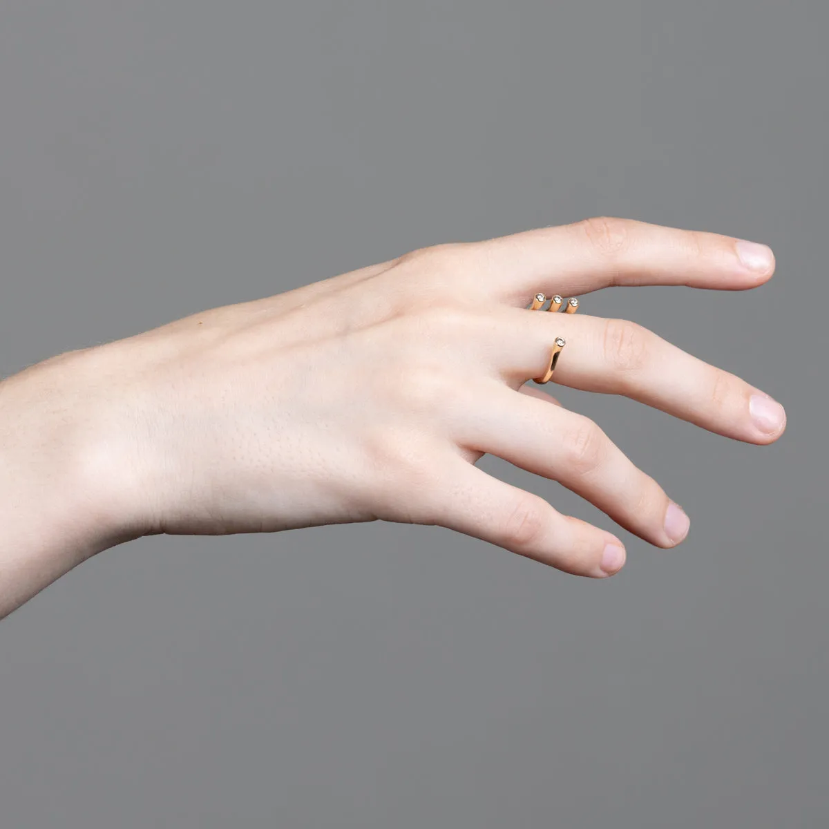 DROSERA Diamond Cuff Ring