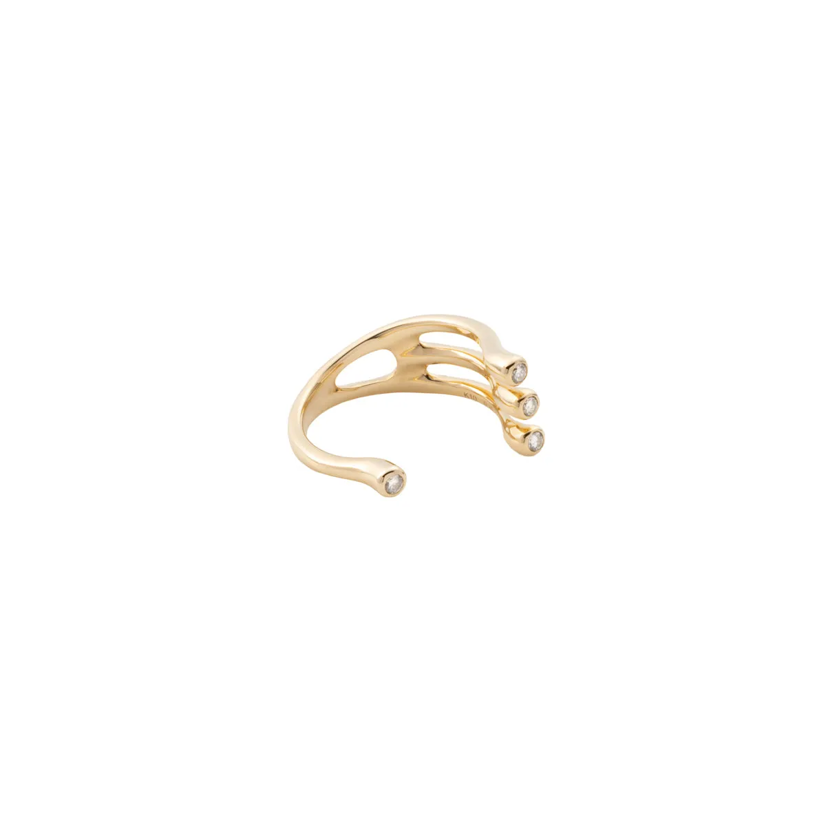 DROSERA Diamond Cuff Ring