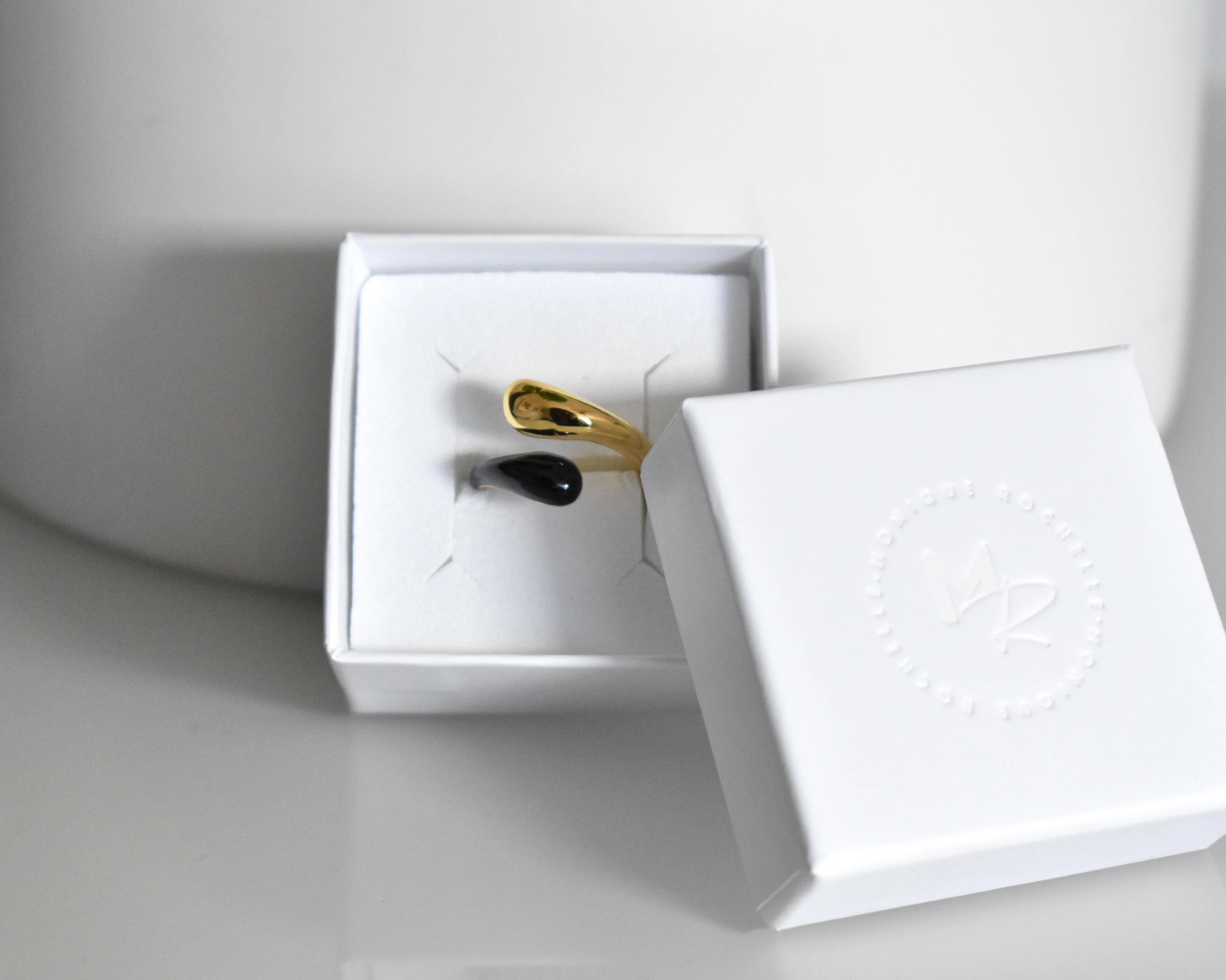 Dual Toned Olivia Stacker Ring