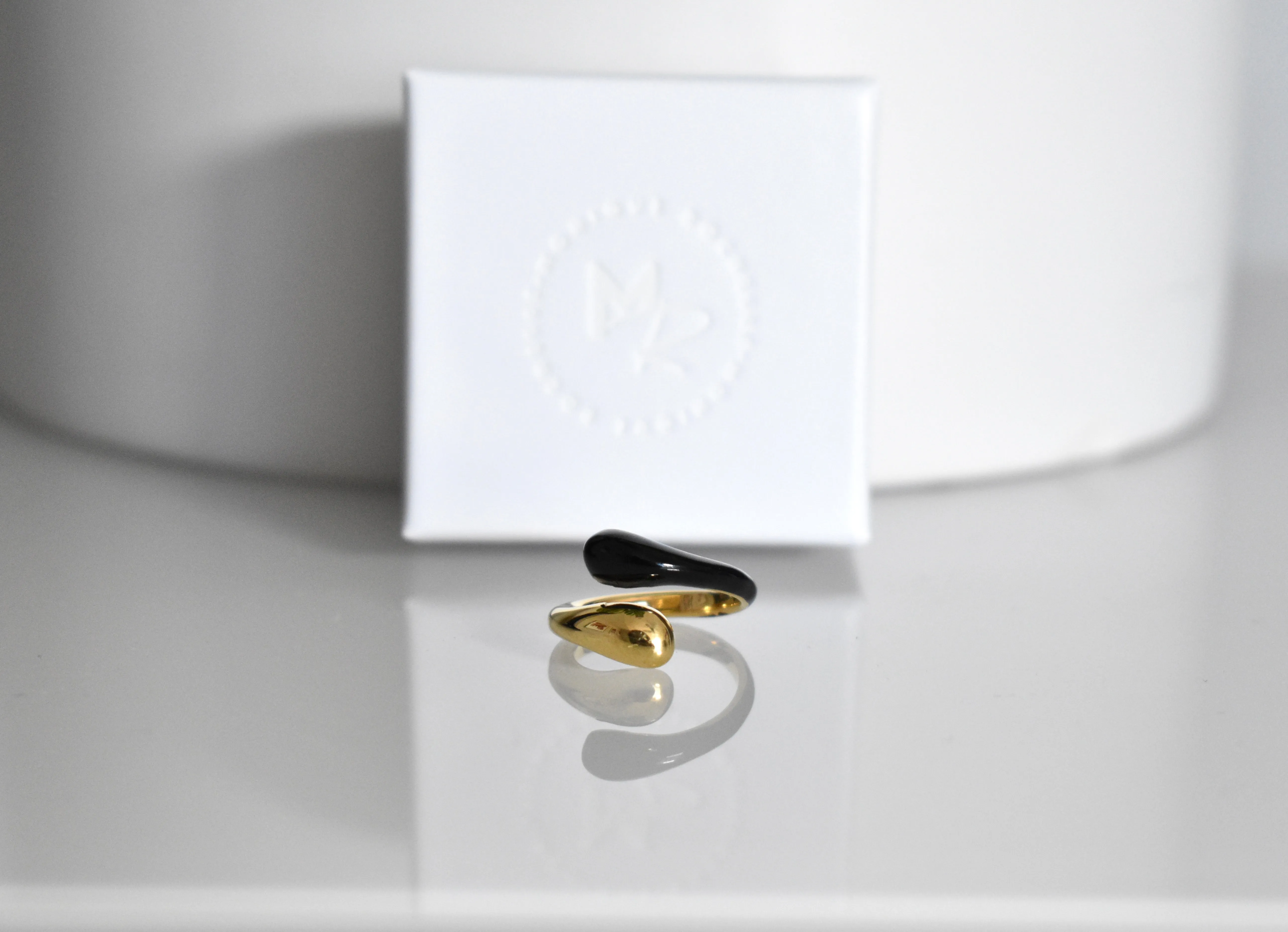 Dual Toned Olivia Stacker Ring