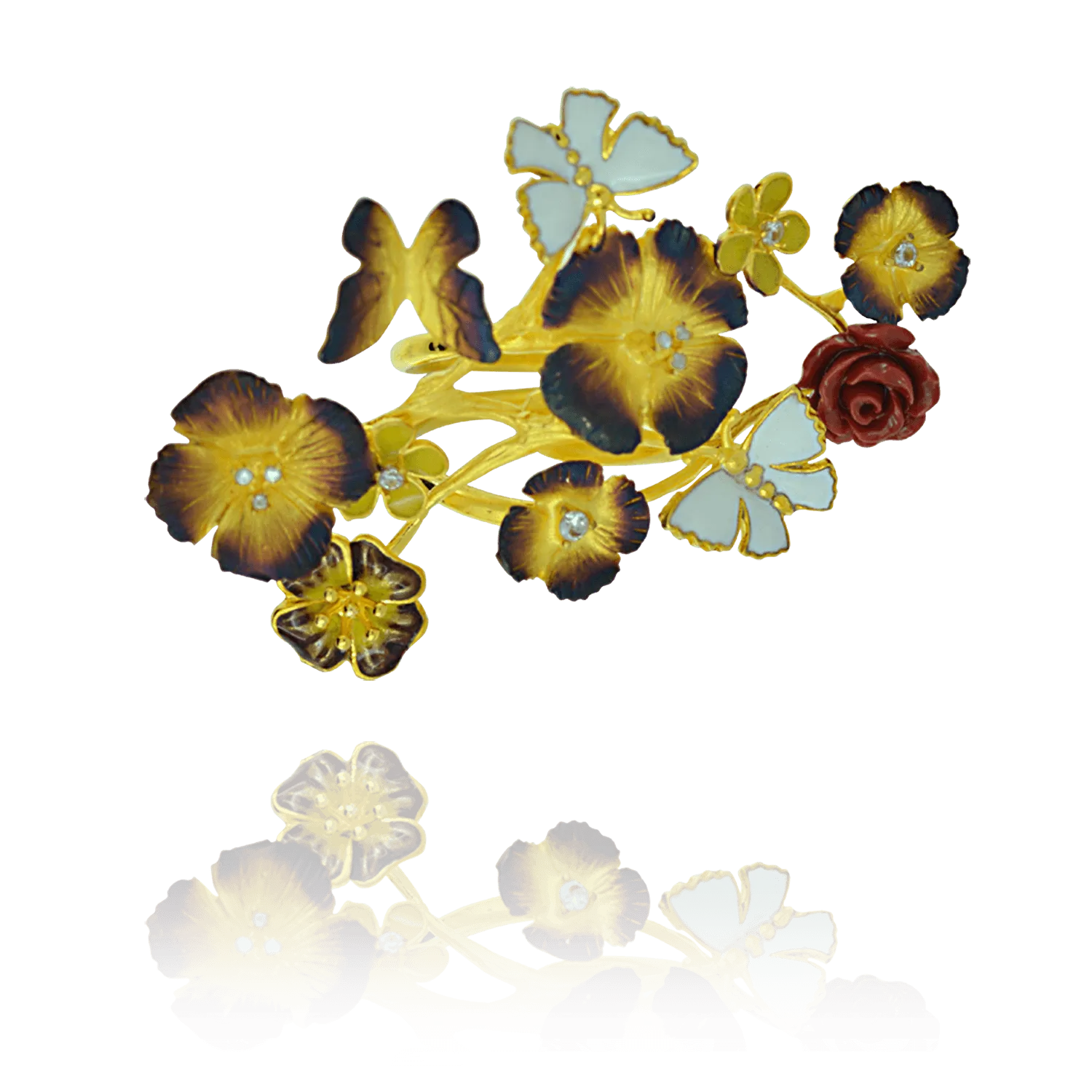 Ember Blossom Garden Ring