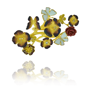Ember Blossom Garden Ring