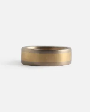 Flat Band / 7mm Wide Two Tone