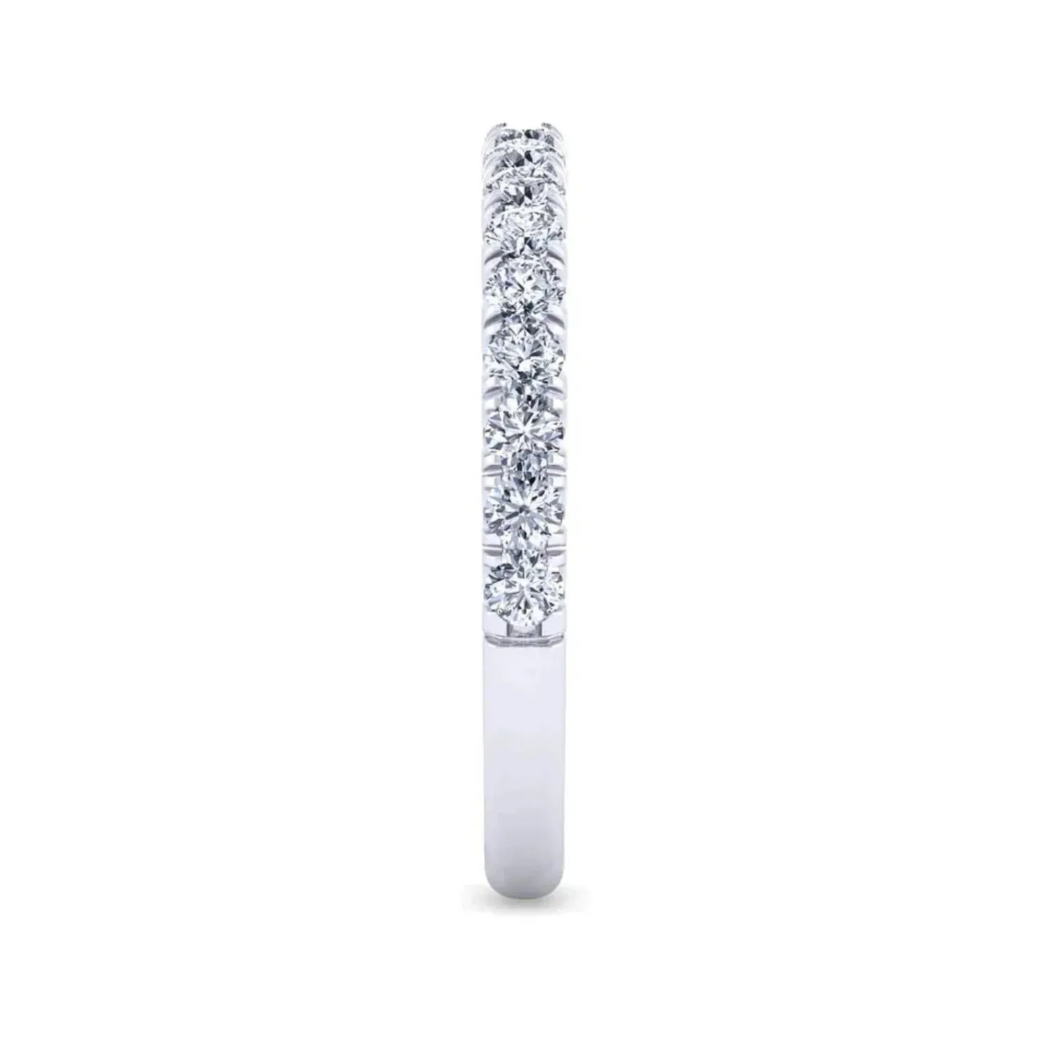 Gabriel & Co. "Erica" Round Cut Shared Prong Diamond Wedding Band