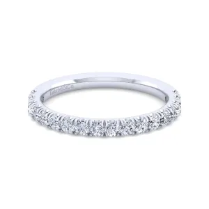 Gabriel & Co. "Erica" Round Cut Shared Prong Diamond Wedding Band