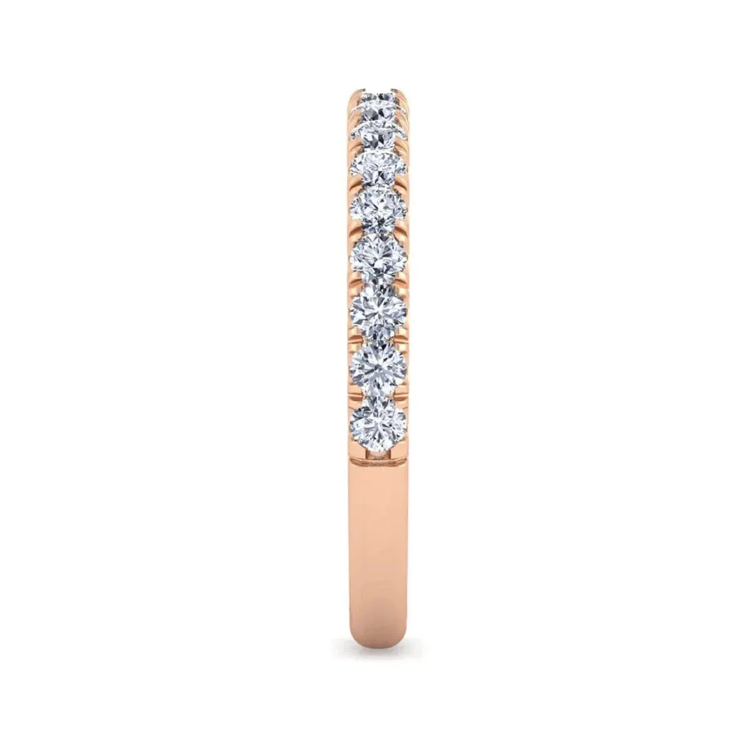 Gabriel & Co. "Erica" Round Cut Shared Prong Diamond Wedding Band