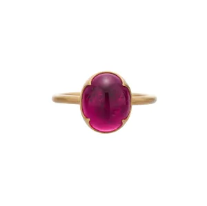 Gabriella Kiss 18k Oval Rubelite Ring - 6.35ct