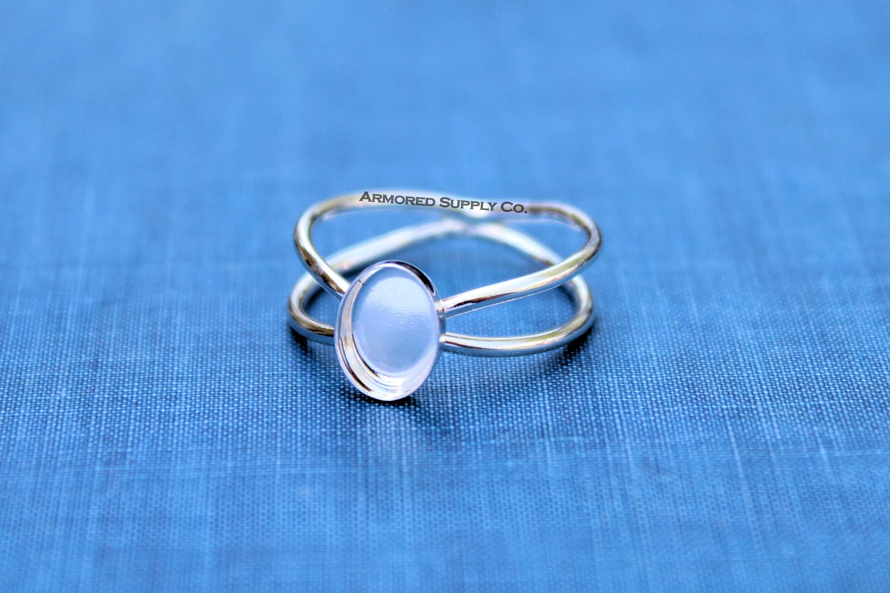 Galaxy Plain Oval Bezel Cup Ring blank Setting
