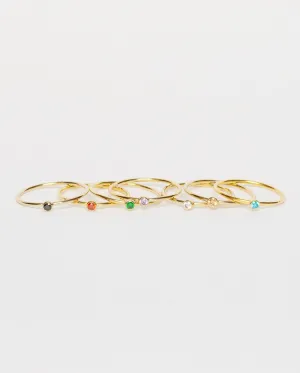 Gem Rings, Gold filled