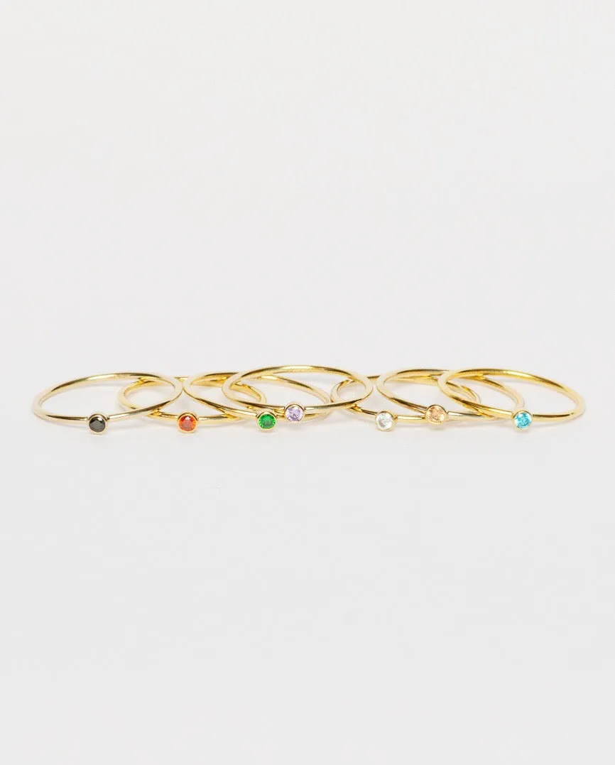 Gem Rings, Gold filled
