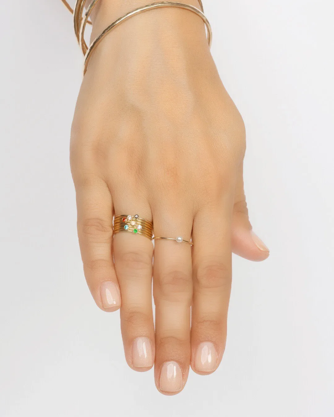 Gem Rings, Gold filled