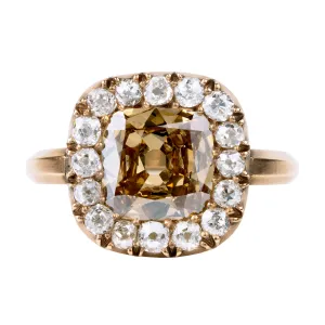 Georgian Inspired Old Mine Cut Diamond Ring