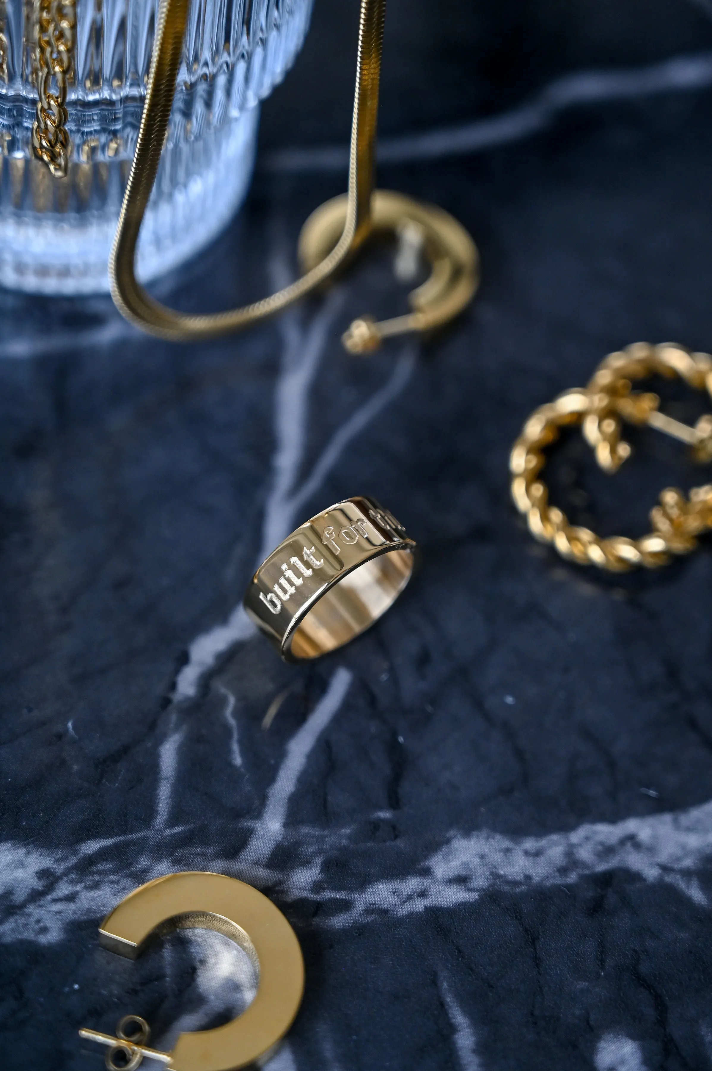 Gold “Built For This” Ring