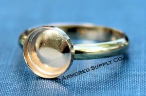 Gold Filled 12mm Bezel comfort Ring band blank