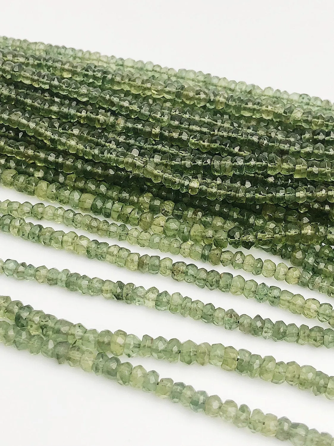 HALF OFF SALE - Green Apetite Gemstone Beads, Full Strand, Semi Precious Gemstone, 15"
