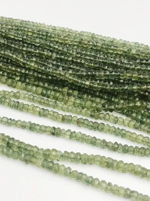 HALF OFF SALE - Green Apetite Gemstone Beads, Full Strand, Semi Precious Gemstone, 15"