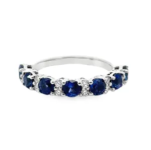 Half-Way Colored Stone Rings