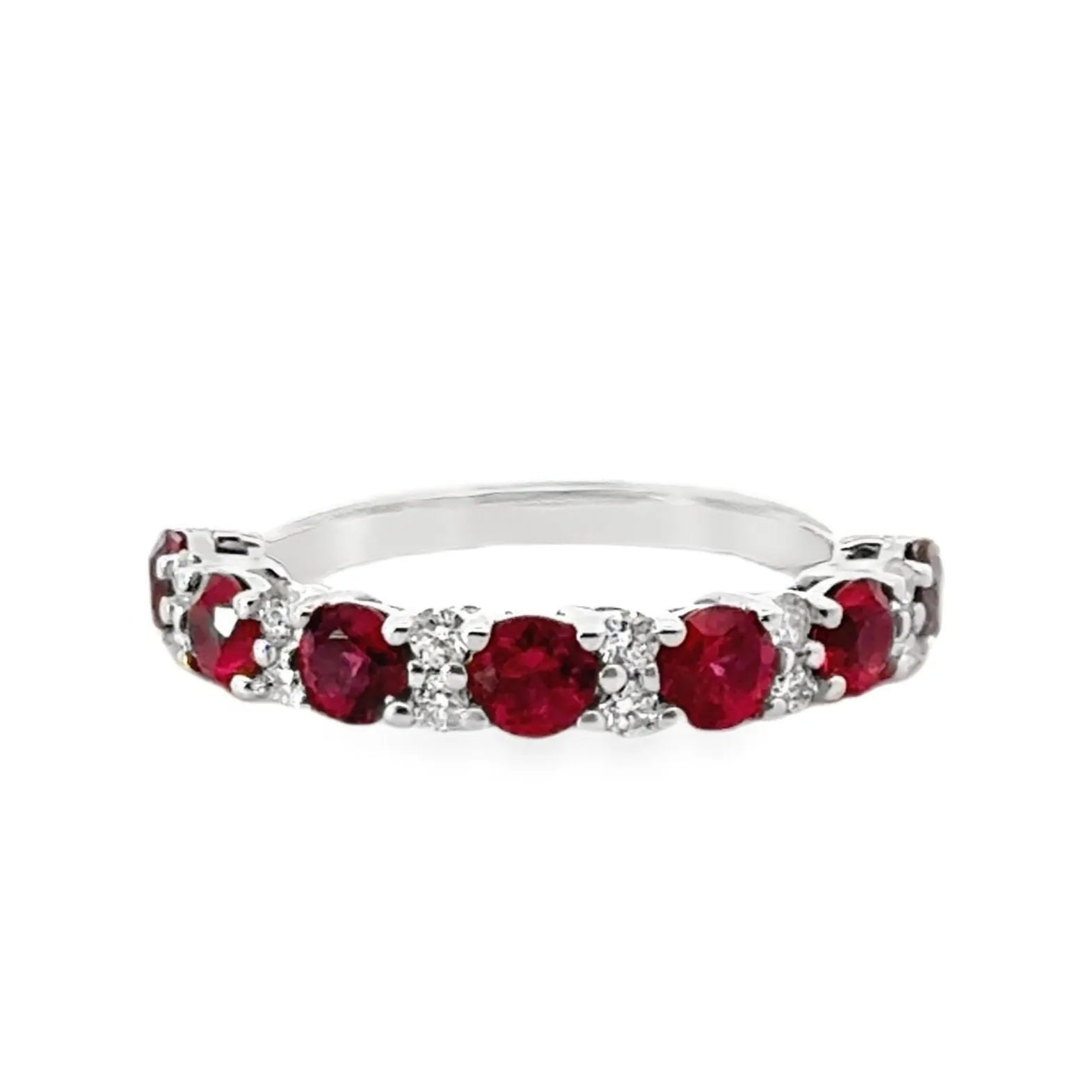 Half-Way Colored Stone Rings