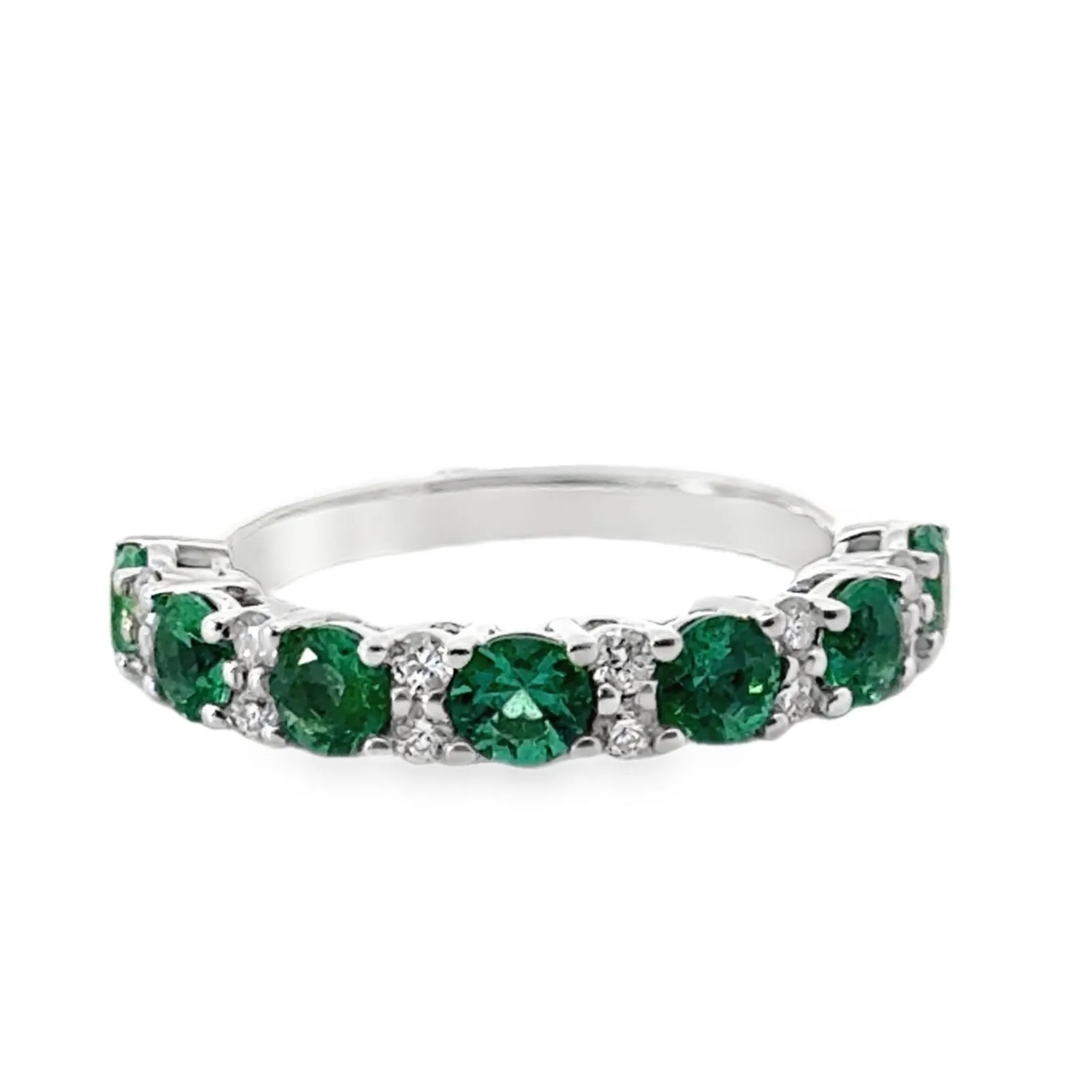 Half-Way Colored Stone Rings