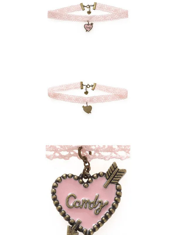 Harajuku love Cupid arrow collar necklace