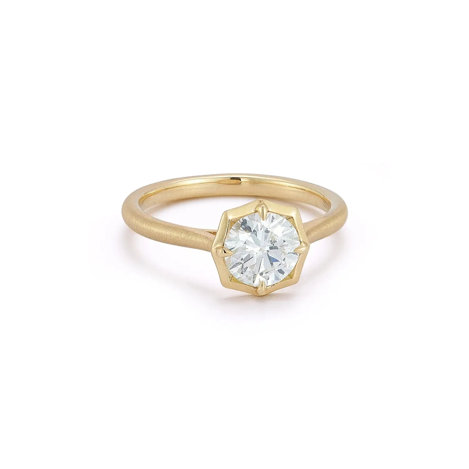 Jade Trau Clara Round Solitaire Ring