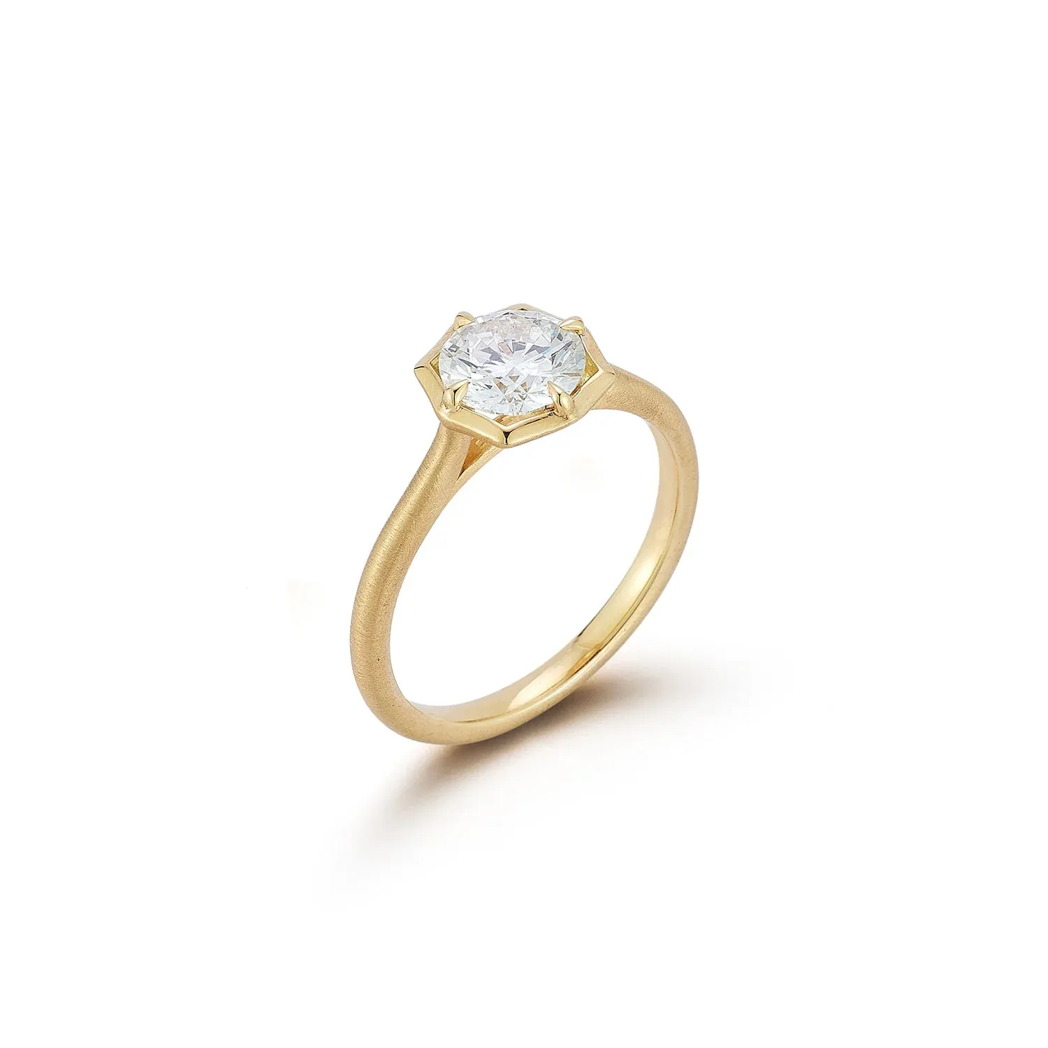 Jade Trau Clara Round Solitaire Ring