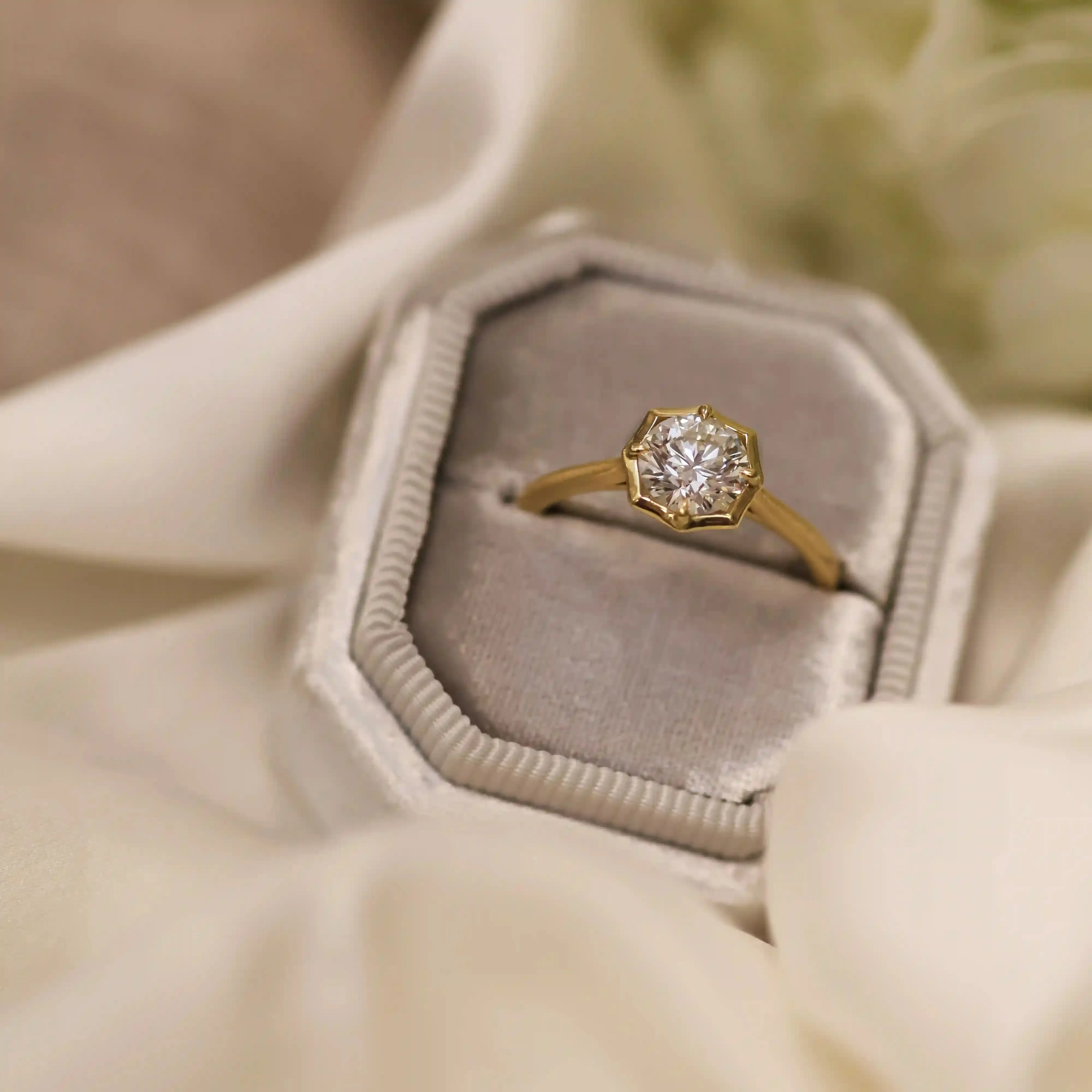 Jade Trau Clara Round Solitaire Ring