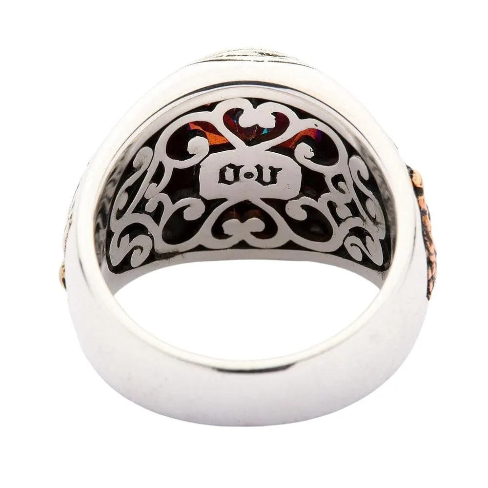 Japanese Fortune Maneki-Neko Cat Sterling Silver Ring