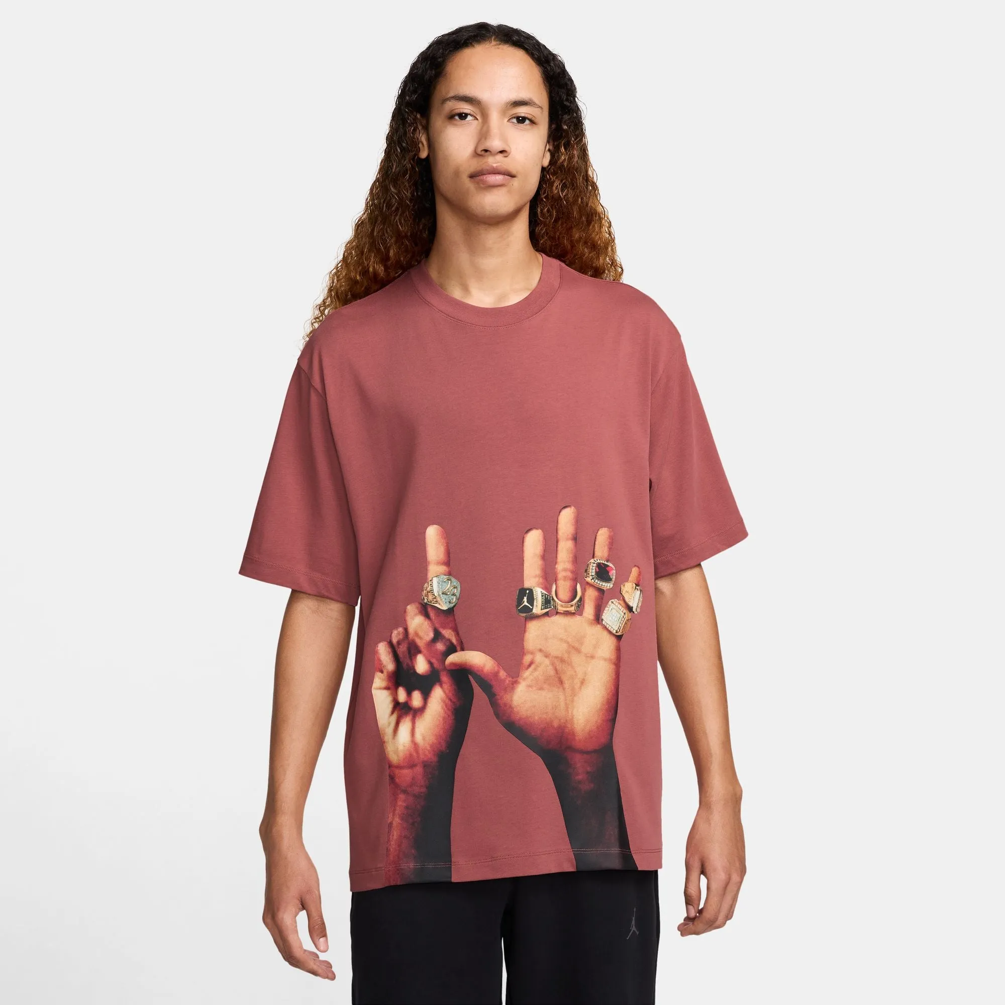 Jordan Flight MVP Rings T-Shirt ‘Canyon Rust/Black'