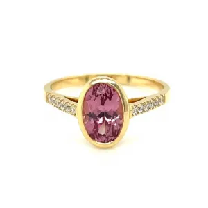 Kimberly Collins Malaia Oval Garnet Ring