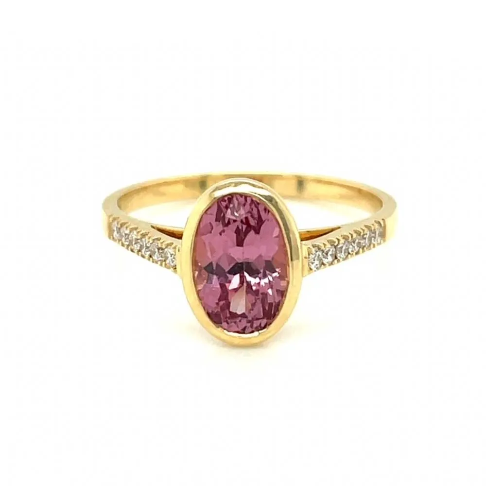Kimberly Collins Malaia Oval Garnet Ring