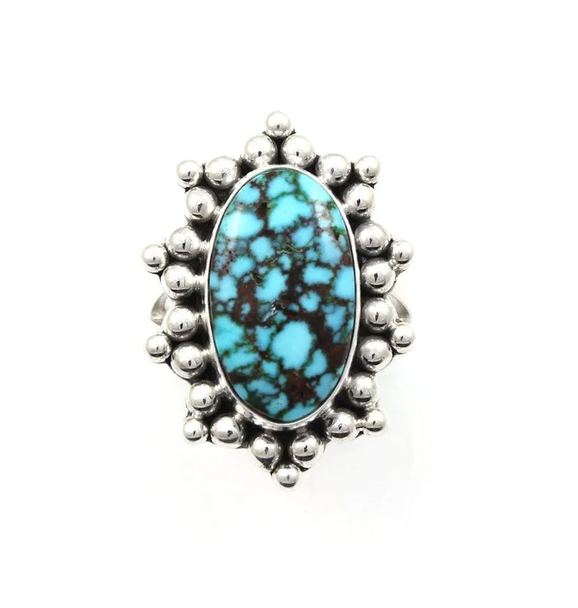 Kingman Turquoise Bead Ring