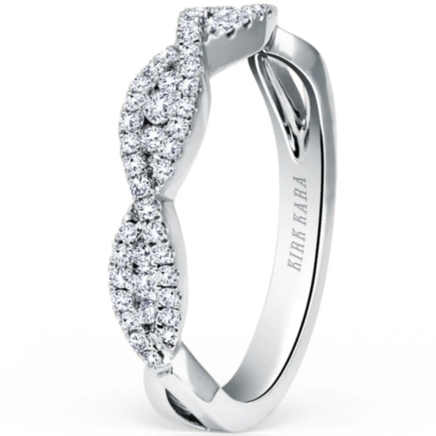 Kirk Kara "Pirouetta" Twist Diamond Wedding Band