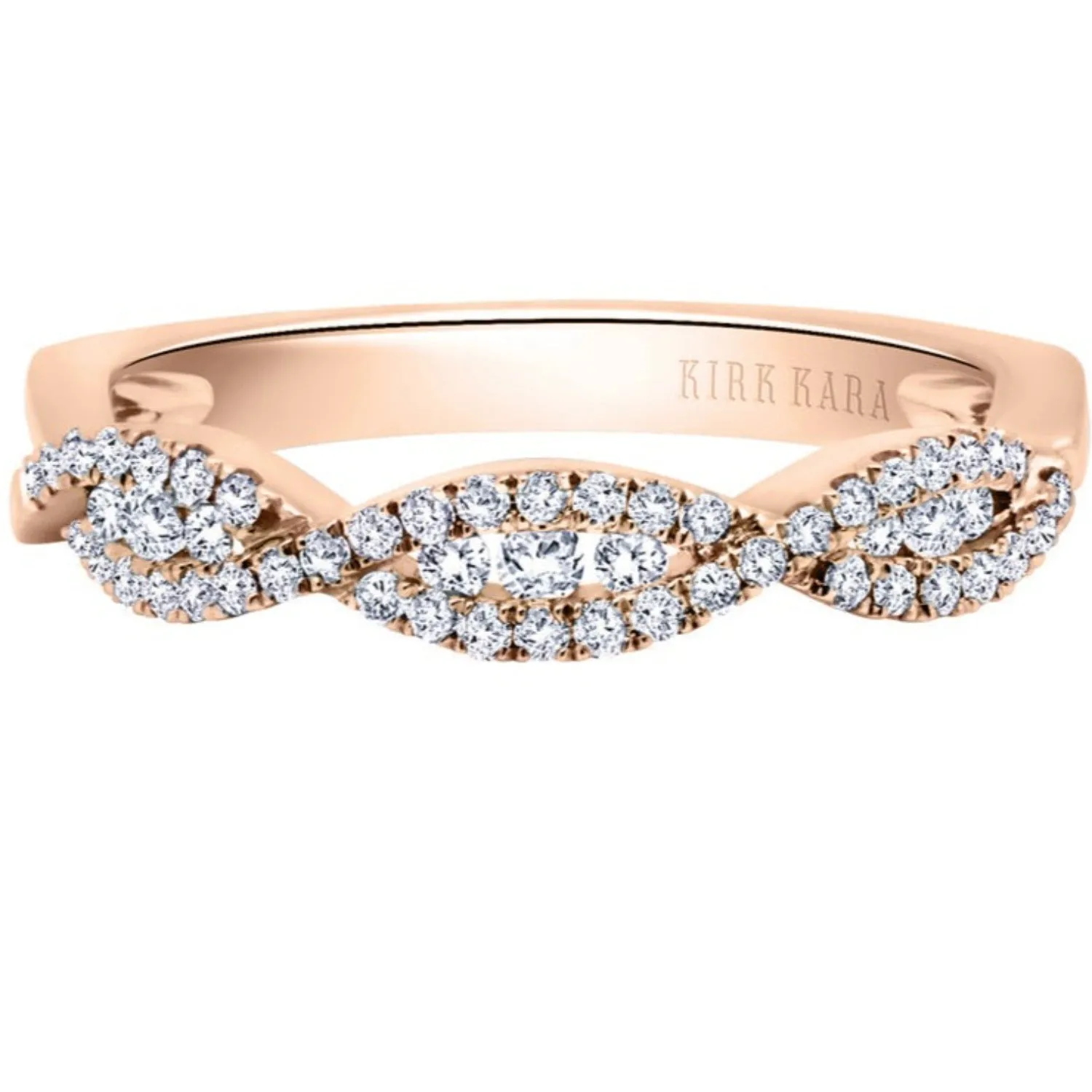 Kirk Kara "Pirouetta" Twist Diamond Wedding Band