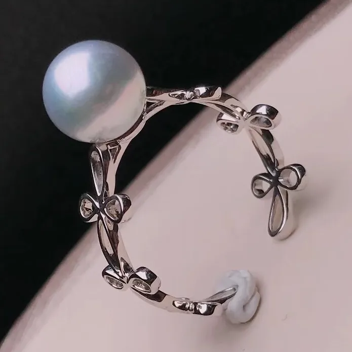 Knot Collection 7.5-8.0 mm Japanese Akoya Pearl Ring