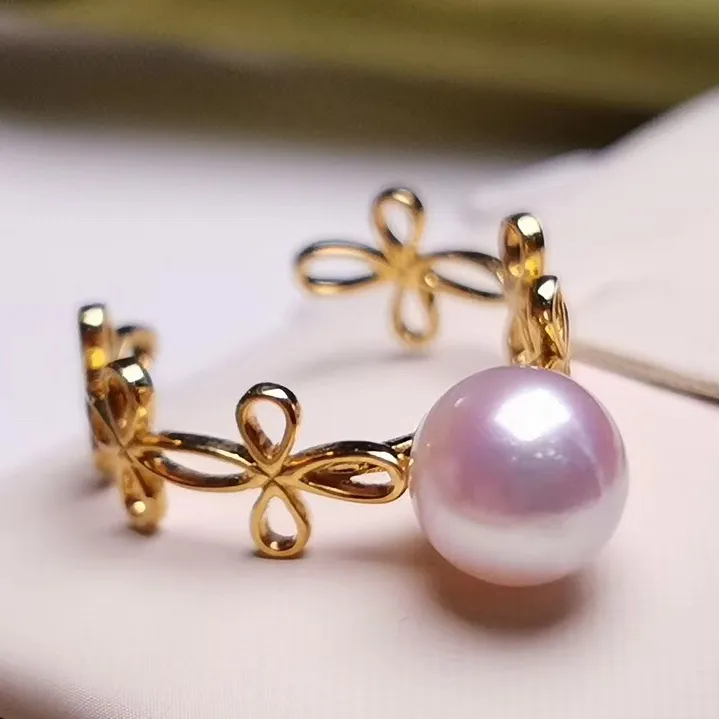 Knot Collection 7.5-8.0 mm Japanese Akoya Pearl Ring