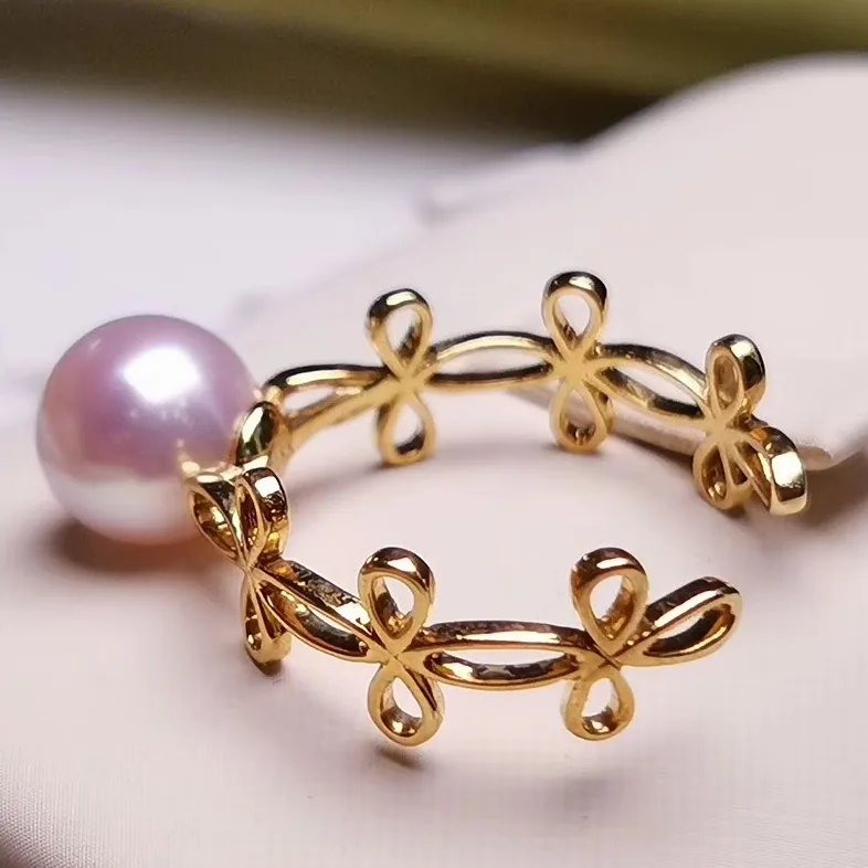 Knot Collection 7.5-8.0 mm Japanese Akoya Pearl Ring