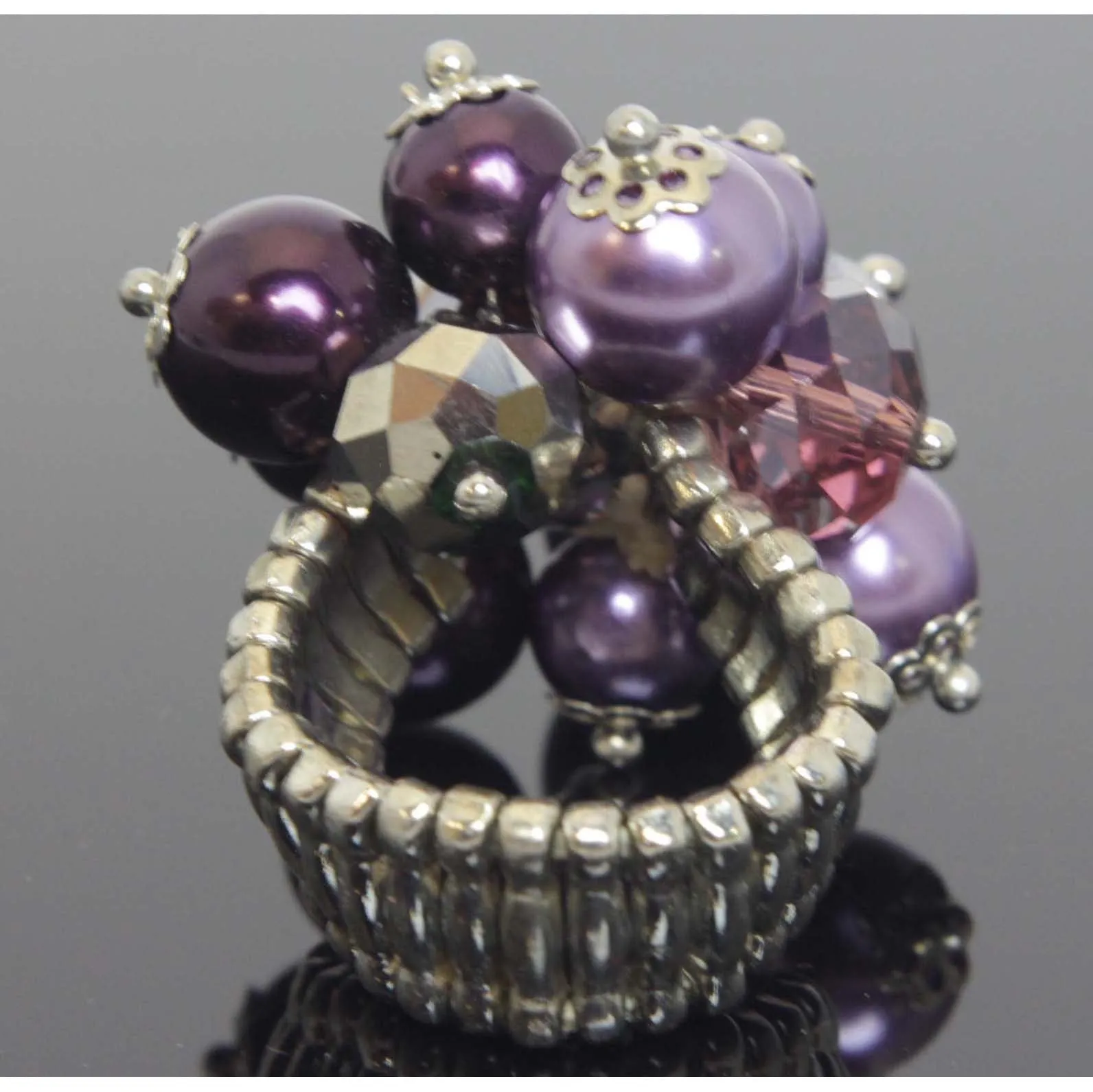 Love Match Stretch Ring Purples