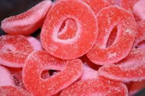 Melon Gummi Rings 5LB Bulk