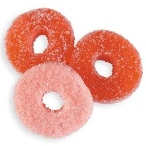 Melon Gummi Rings 5LB Bulk