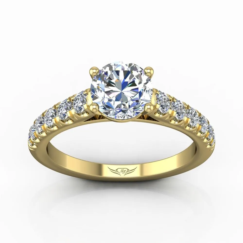 Micropave Engagement Ring