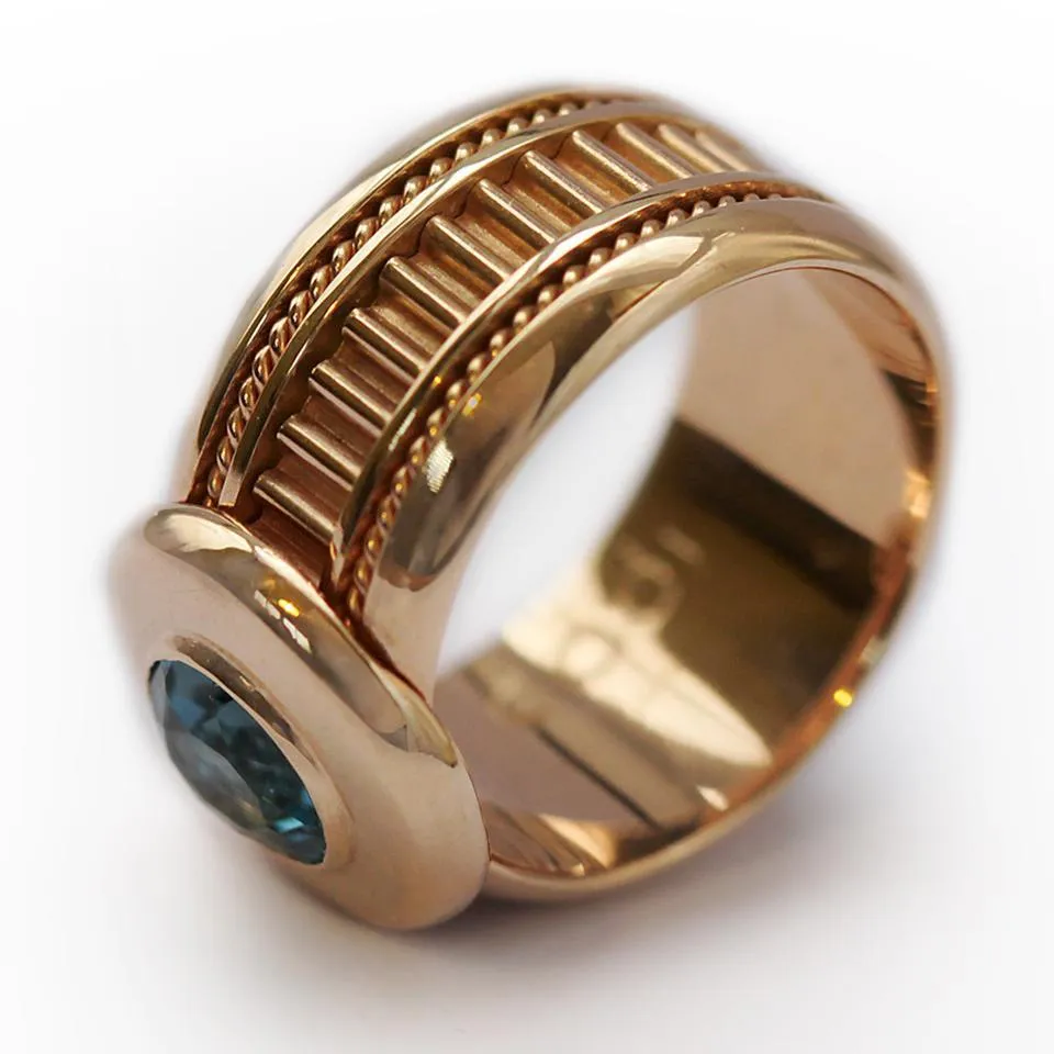 Misti- custom ladies ring with Topaz gemstone