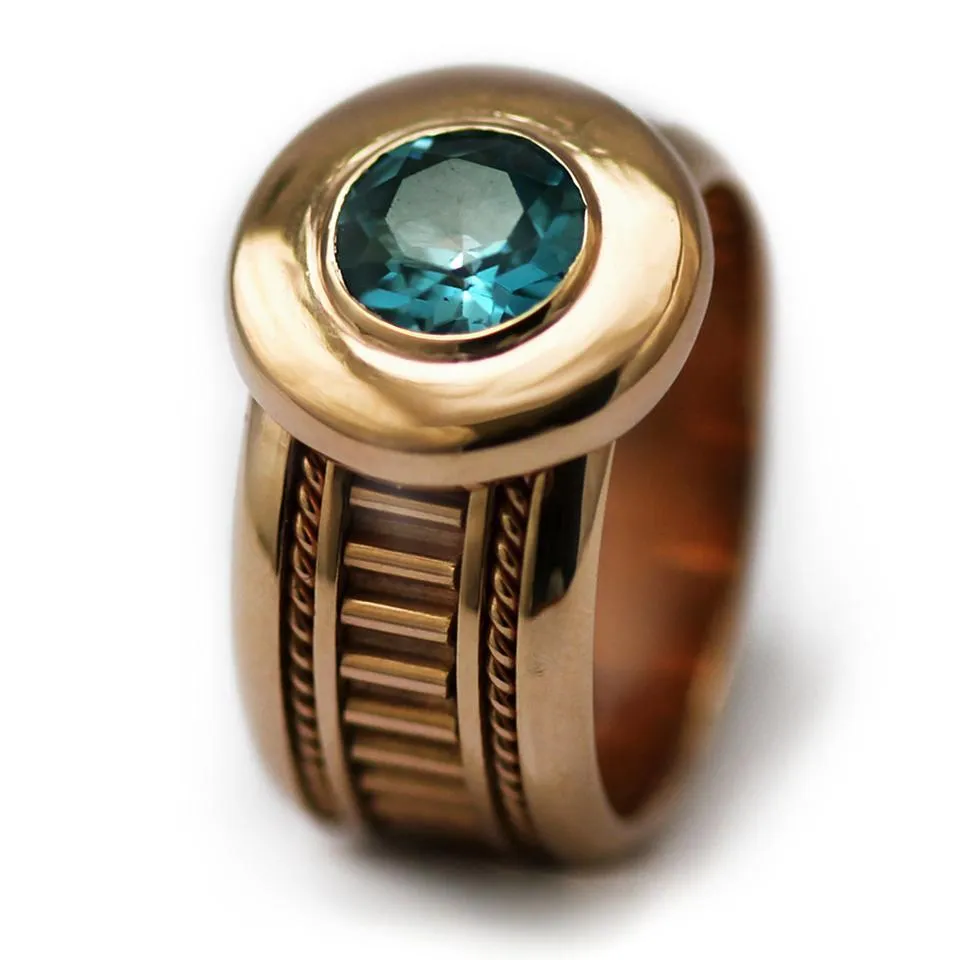 Misti- custom ladies ring with Topaz gemstone