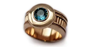 Misti- custom ladies ring with Topaz gemstone