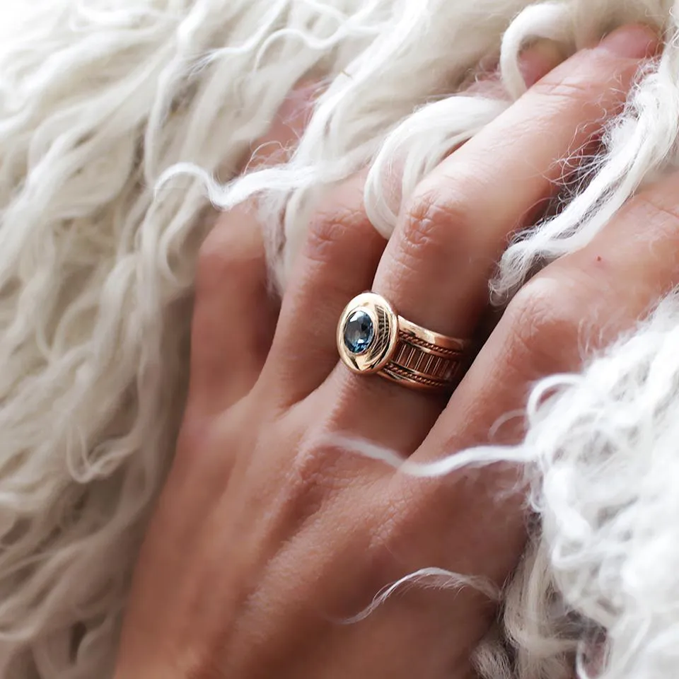 Misti- custom ladies ring with Topaz gemstone