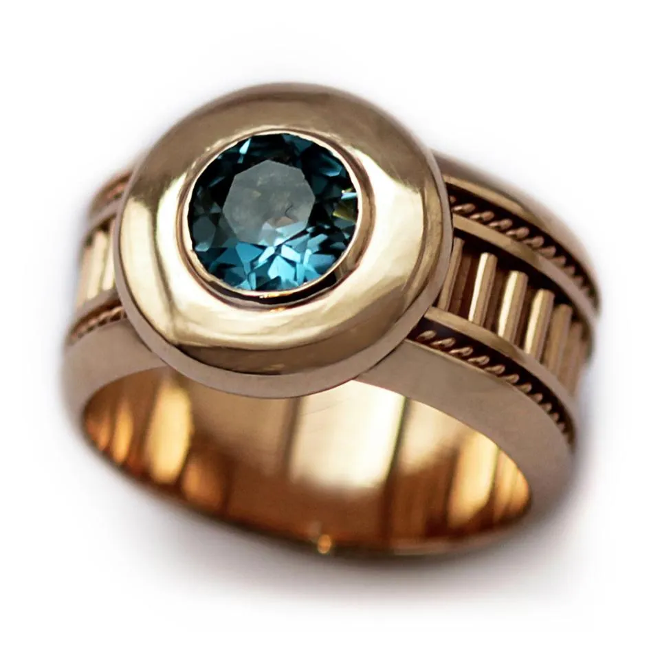 Misti- custom ladies ring with Topaz gemstone